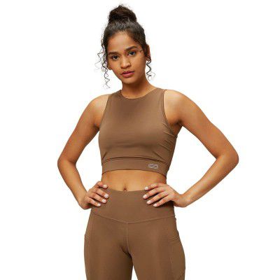 Silvertraq Women's Padded Cross Back Crop Top