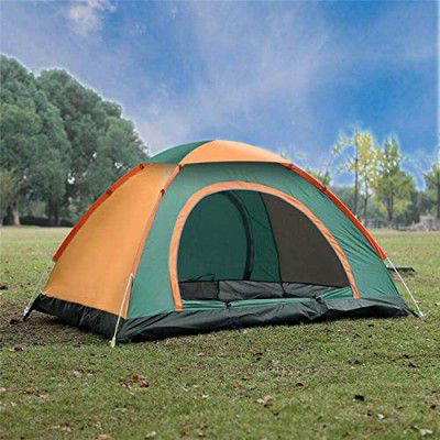 SIMESTICH Picnic Hiking Camping Portable Waterproof Dome Tent for 2 Person Waterproof with Bag (Multicolor)