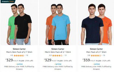 Simon Carter Pack Of 2 @₹329