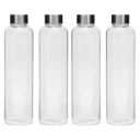 SIMPARTE Borosilicate GlassWater Bottles 750ml | Leak-Proof, Freezer Safe...