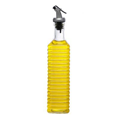 SimpArte Glass Oil and Vinegar Cruet, Seasoning Set for Dining Table, and KitchenHome 