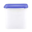 SIMPARTE Modular Square Plastic Kitchen Storage Container Set for Rice|Dal|Atta|Flour|Cereals|Pulses|Snacks, BPA Free|Modular Design, 4.5 litres, Mod Blue, Transparent, Medium...