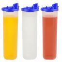 SIMPARTE Set of 3 Blue Plastic Oil Dispensers – 1100ml Each...
