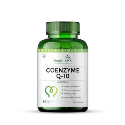 Simply Herbal CoQ10 Natural Coenzyme Q10 Tablets 200mg - 60 Tablets