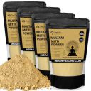 Simply Vedic 100% Natural Multani Mitti Powder Face Pack (200Gms-Pack4) For Exfoliating Soothing Nourishing Face, Skin & Hair| Organic Indian Healing Clay Body Mask...