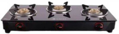Singer SGS MF3GSAIBE Glass, Stainless Steel Automatic Gas Stove  (3 Burners)