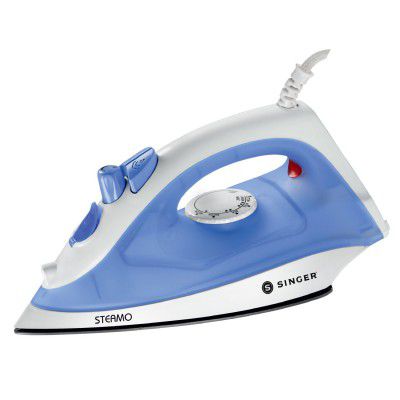 SINGER Steamo 1200-Watt Steam Iron with 200 ML water tank | 2-Year Warranty | Blue