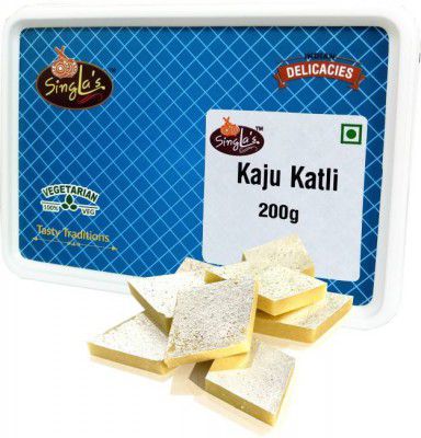 Singla Sweets Kaju Burfi 200g Best Quality Kaju Katli sweet festival box Box  (200 g)