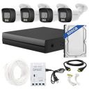 SINLOE 4 Channel 1080P Full HD DVR 2MP Night Color Outdoor Bullet 4 Pcs, 500GB Hard Disk + Motion Alert + Night Vision Full Combo Set...