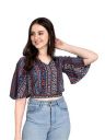 SIRIL Womens Crepe Slim Fit Digital Printed Top...