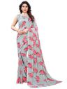 SIRIL Women's Georgette Printed Saree with Blouse...