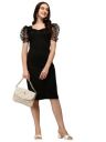 SIRIL Women's Lycra Black One Piece Dresses |Knee-Length Dress | Bodycon Western Dress for Women| Girl's Short Dress...