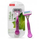 Sirona 4 Blade Reusable Hair Removal Razor for Women - 1 Pcs | Aloe Boost for Smooth Arms ...