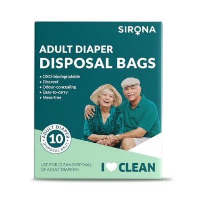 Sirona Adult Diaper Disposal Bags - 10 Bags