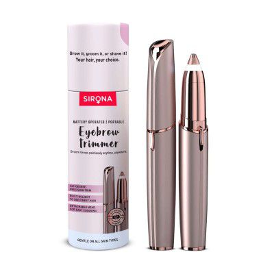 Sirona Eyebrow Trimmer for Women | Electric Epilator for Facial Hair, Upper Lips, Nose Hair, Eyebrows | Threading Machine