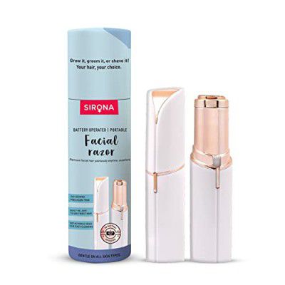 Sirona Eyebrow Trimmer for Women, Epilator for Women, Facial Hair Remover for Women, Upper Lips, Nose Trimmer, Threading Machine for Women - Pack of 1
