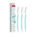 Sirona Reusable Face Razor for Women - 3 Razors (Turquoise)| Painless Facial Hair Removal | Eyebrow Shaper, Upper Lip, Forehead, Peach Fuzz, Chin, Sideburns & Dermaplaning Tool...