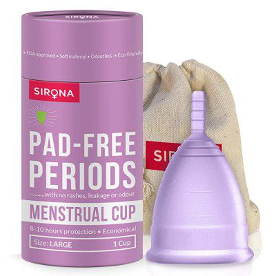 Sirona Reusable Menstrual Cup for Women Large