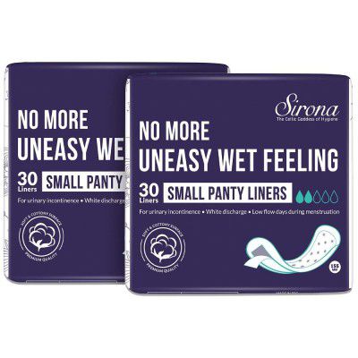 Sirona Ultra Thin Panty Liners, Small - 60 Liners