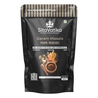 Sitavatika 100% Natural Garam Masala Powder 500gm with Aromatic Blend of Whole Spices Artificial Colors and Preservatives Free For Cooking