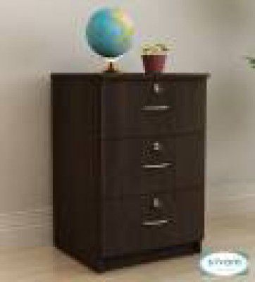 SIVOM Kresta Multipurpose Storage Drawer/Study/Home/Office Engineered Wood Close Book Shelf  (Finish Color - Dark Wenge, Knock Down)