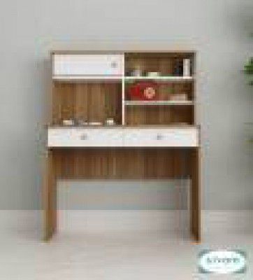 SIVOM Parker Multipurpose Study/Home/Office Table Engineered Wood Study Table  (Free Standing, Finish Color - Lyon Teak, White, Knock Down)