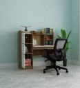 SIVOM Tamara Multipurpose Study/Home/Office Table Engineered Wood Study Table  (Free Standing, Finish Color - Lyon Teak, White, Knock Down)...