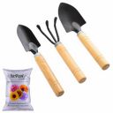 SIVON Gardening Tools Kit-4 Pcs (Cultivator, Small Trowel, Big Trowel,Flower Seeds Packet)|Mini Gardening Tools | Home Gardening Tool Set...