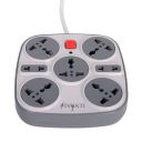 SIVYATI Extension Board Cord 7 Universal Sockets Power Strip | Rated 2400 W | 240 V | Upto 10 A | Push Button Master Switch with Power LED Indicator...