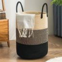 SIYA TEXTILES 72 L Multicolor Laundry Basket (Jute)...