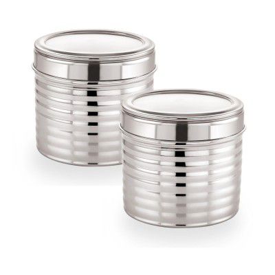 Sizzle Roxy Stainless Steel Container Set with See Through Lid