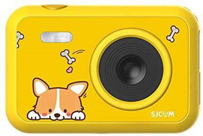 SJCAM FunCam 2 1080P for Photo Shooting/Timelapse Video Cartoon Print Cam for Children & Kid Sports and Action Camera (Yellow, 5 MP)