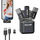 SJCAM M3 Wireless Lavalier Microphone (2TX+1RX) for Smartphones/iPhone | 7H Battery Life...