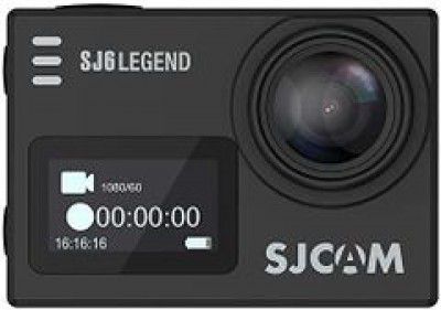SJCAM SJ 6 Legend 16 MP 4K 24fps 2.0" LCD Touch Screen Action Camera | External Mic Support | Dual Screen Sports and Action Camera (Black, 16 MP)