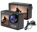 SJCAM SJ8 Dual Screen 4K/30fps Sports Action Camera with Mic | 2.33'/1.3' Dual Touch Screen Display | 170° Wide-Angle | Super Night Vision | 30m Waterproof |Digital Vlog Camera | Black...