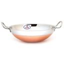 Sjeware Copper Stainless Steel kadai 1.5 L...