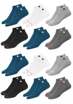 SJeware Men and Women Ankle Length Socks (Pack of 12)