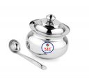 Sjeware Stainless Steel Ghee Pot Ghee/Oil Container- Silver...