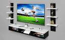 SK Expertise Wooden Wall Mounted TV Unit, TV Cabinet for Wall, TV Stand for Wall, TV Stand Unit Wall Shelf for Living Room, Set Top Box Stand (White and Black)...