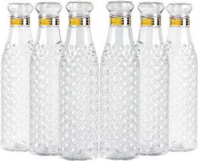 SK NAHAR Collection Crystal Clear Water Bottle for Fridge, for Home Office Gym School Boy 1000 ml Bottle  (Pack of 6, Clear, Plastic)