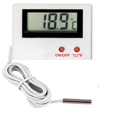 SKADIOO Plastic Temperature Meter With On/Off Button (T-500 Room Temperature Meter)