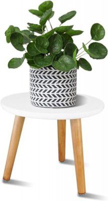 Skafa Plant Stand/Table, Gamla Stand | Plant Stands for Indoor Plants, Stool for Holding Flower Pots Gamla Pots Stand | Indoor/Outdoor Plant Stand, Modern Home Decoration Black (White)