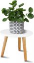 Skafa Plant Stand/Table, Gamla Stand | Plant Stands for Indoor Plants, Stool for Holding Flower Pots Gamla Pots Stand | Indoor/Outdoor Plant Stand, Modern Home Decoration Black (White)...