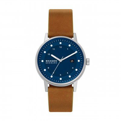 Skagen 20 mm Solar Leather Watch