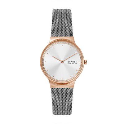 Skagen Freja Analog Silver Dial Womens Watch-SKW3017