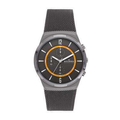 Skagen Melbye Chronograph Analog Grey Dial Mens Watch-SKW6804