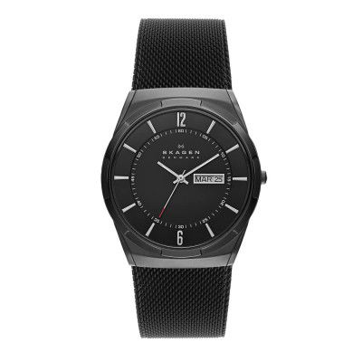 Skagen Melbye Titanium Analog Black Dial Mens Watch-SKW6006T