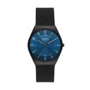 Skagen Mens 37 mm Grenen Ultra Slim Blue Dial Stainless Steel Analog Watch - SKW6840I...