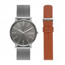 Skagen Mens Signatur Quartz Watch, Gray...
