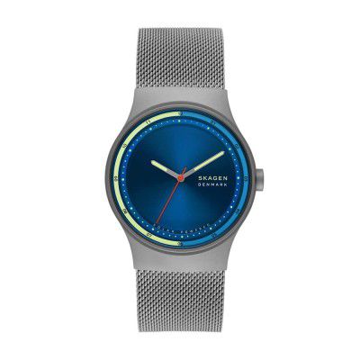 Skagen Sol Analog Blue Dial Mens Watch-SKW6792